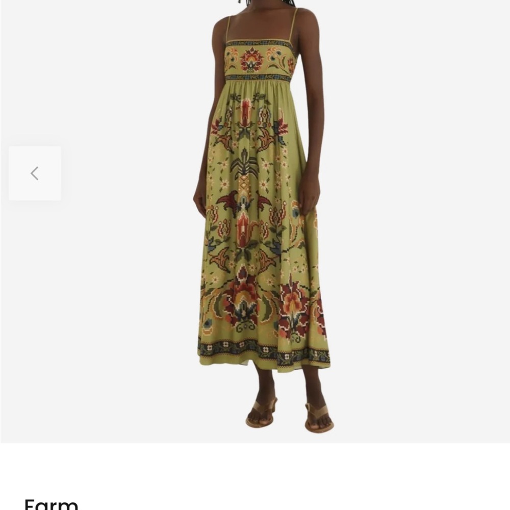 FARM Rio Green Maxi Dress - Picture 2 of 6